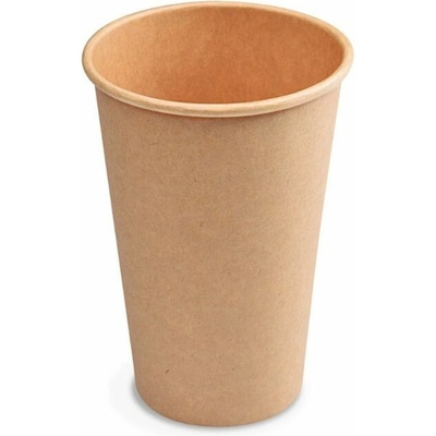Wimex Papierový pohár hnedý, Ø80mm 330ml