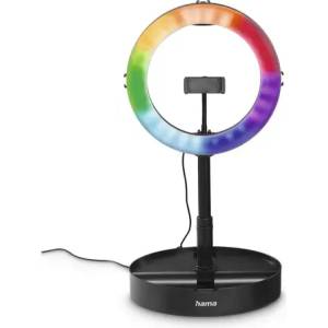 Hama LED Лампа със статив "SpotLight FoldUp RGB 102" LED-RGB, комплект за смартфон, сгъваема (HAMA-04665) - xtreme