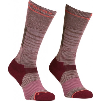 Ortovox Ski Tour Light Compression Long Socks Women Mountain Rose Blend