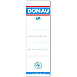 DONAU Резервен етикет за папка DONAU 48x153 cm двустранен, бял U8370920-09PL (8370920-09PL)