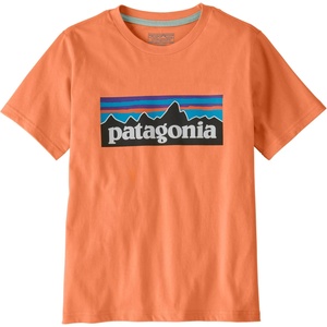 Patagonia Детска тениска Patagonia Kid's P-6 Logo T-shirt - Peach Sherbet - размер XXL (704-3909-1216)