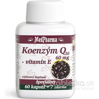 MedPharma KOENZÝM Q10 60 mg + Vitamín E 67 kapsúl
