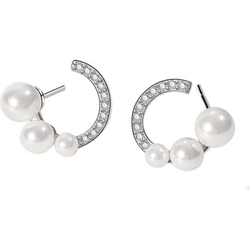 Silenti Jewelry Сребърни обеци "Сатен