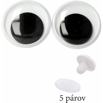 Natana bezpečnostní očka 18 mm 5 párů