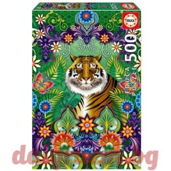 Educa Пъзел educa 19912 - 500 части - Бенгалски тигър (edu19912)