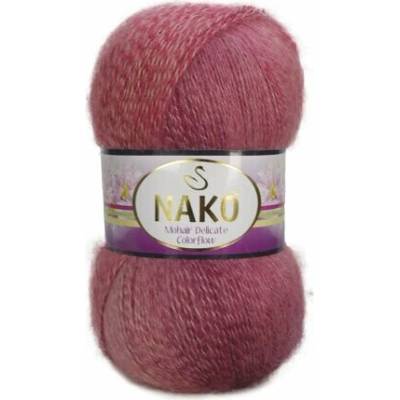 Nako Příze Mohair Delicate Colorflow 28204 malinovo-růžová