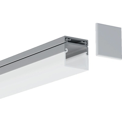 SJ-Tec Hliníkový profil matný stříbrný SJ-ALP2019B 2 m