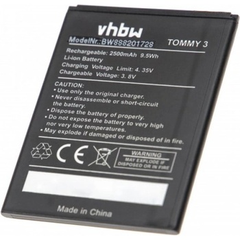 Image 1 of VHBW Батерия за Wiko Jerry 2 / Jerry 3 / Tommy 3, 2500 mAh (888201728)