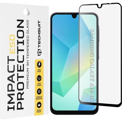 Techsuit Протектор за Samsung Galaxy A16 4G / A16 5G - ESD Glass - черен