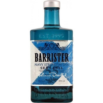 Barrister Navy Gin 55% 0,7 l (holá láhev)