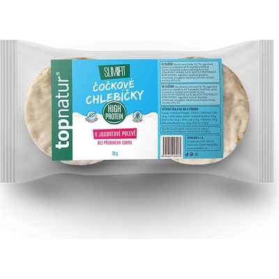 TOPNATUR Čočkové chlebíčky jogurtová poleva 70 g