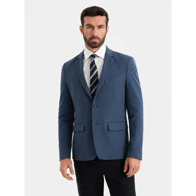 Elegantné tmavo modré pánske sako V3 BLZB-0135