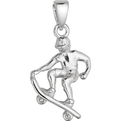 Evolution Group Stříbrný přívěsek skateboardista 64070