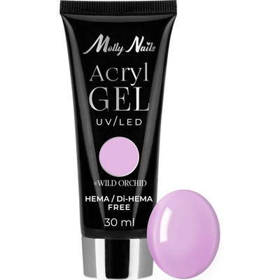 MollyLac Akrylgel Polygel stavební Molly Lac Hema/DiHema free Wild Orchid č.26 30 ml
