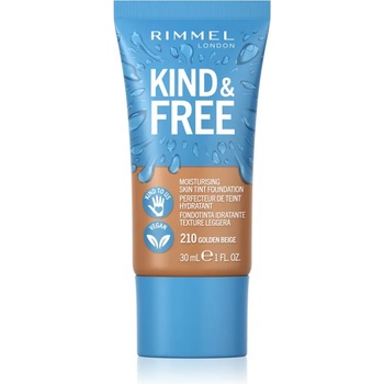 Rimmel Kind & Free лек хидратиращ фон дьо тен цвят 210 Golden Beige 30ml