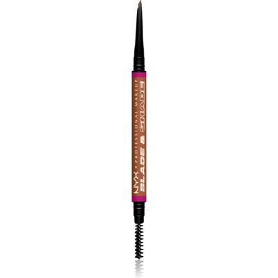 NYX Professional Makeup Blade & Shade молив за вежди с четка цвят 05 Auburn гр