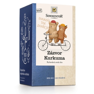 SONNENTOR - Джинджифил Куркума, порционен чай, БИО, 18 бр