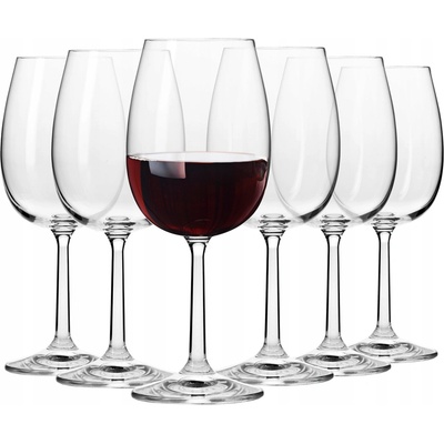 Krosno Skleničky na červené víno Pure bezbarvé 6 x 350 ml
