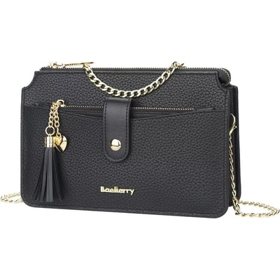 Baellerry dámska retiazková kabelka so strapcami N8689s1 Čierna