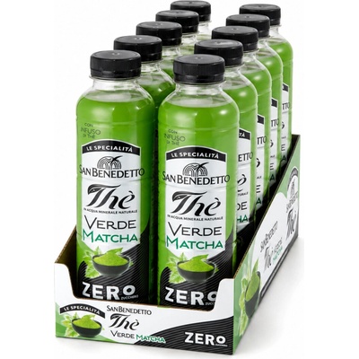 San Benedetto ledový čaj Matcha Zero 12 x 0,4 l