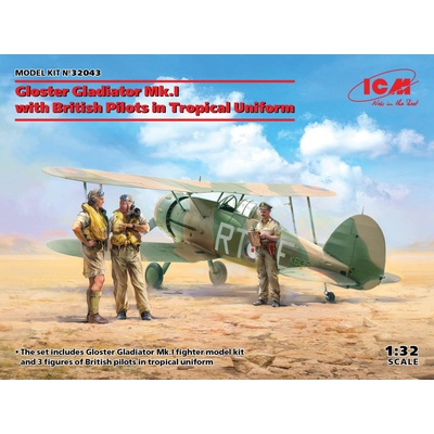ICM Gloster Gladiator Mk.I with British Pilots 1:32