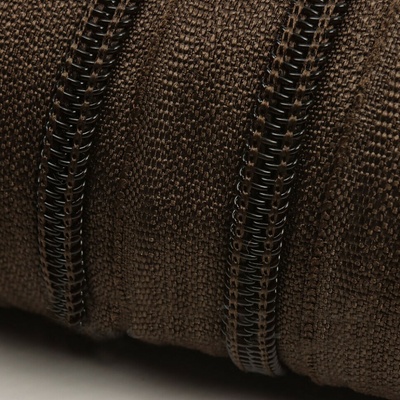 Zips špirálový, farba Hnedá 8 mm, metráž