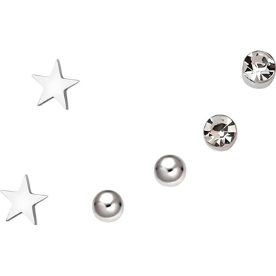 HARAHU Комплект обеци ca-38891 - Сребристо / Тип3 kp38891 (ca-38891)