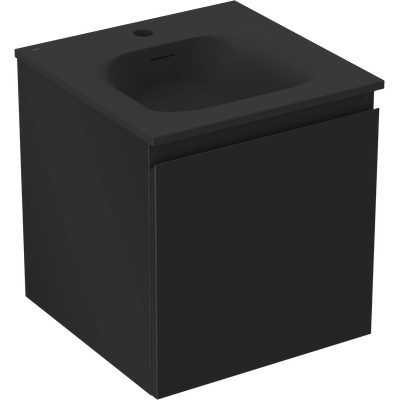 Orio шкаф за баня 45 см с мивка Vela, 1 чекмедже, черен мат - 91A10-04547-1-BF71-W23M71 (91A10-04547-1-BF71-W23M71)