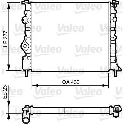 Chladič, chlazení motoru VALEO 731378