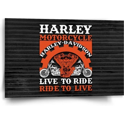 Sablio Obraz Harley-Davidson Live to ride, ride to live - 60x40 cm