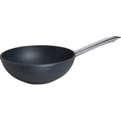 Titanová pánev WOK 28/9 cm SKK serie 7 i na indukci nerez držadlo
