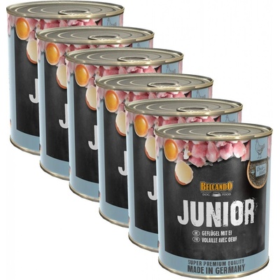 Belcando Junior Hydina s vajcom 6 x 800 g