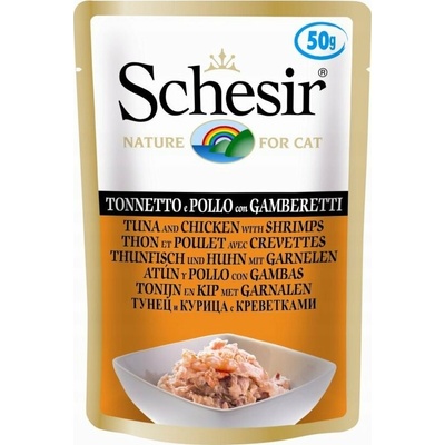 Schesir želé Tuňák a kuře s krevetami 50 g