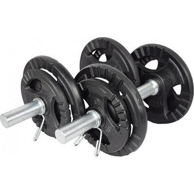 KAWMET Jednoruční nakládací činkový set 2x10 kg