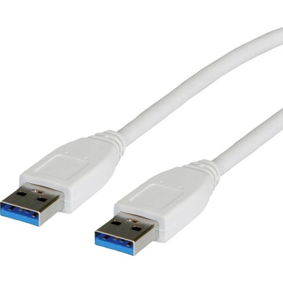 Value 11.99.8976 USB 3.2 Gen1 USB-A zástrčka USB-A zástrčka 3m bílý