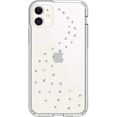 Bling My Thing Milky Way Pure Brilliance - хибриден удароустойчив кейс с кристали Cваровски за iPhone 11 (прозрачен)