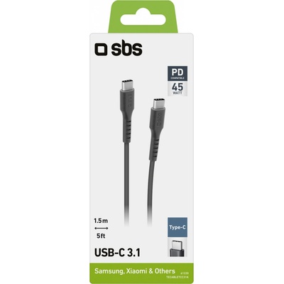SBS TECABLETCC31K USB-C - USB-C 3.1, 1,5m, černý
