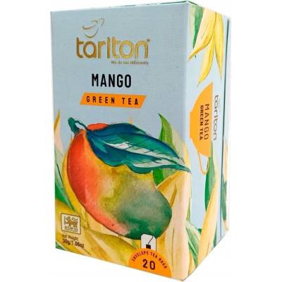 Tarlton Mango Green Tea cejlónsky zelený čaj 20 vrecúšok 30 g