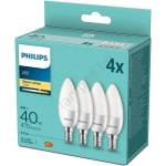 Philips К-кт 4 бр. LED крушки Philips B35 E14/5W/230V 2700K (P5242)