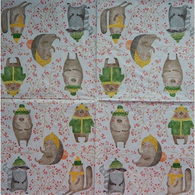 Home fashion obrúsky Veselá zvířátka 33x33cm