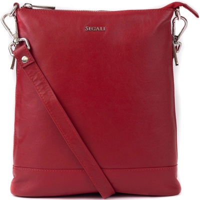 Segali dámska kožená crossbody kabelka 9060 red
