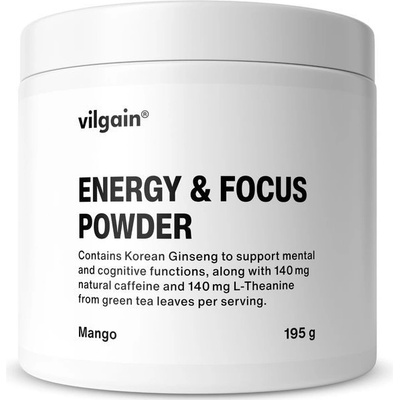 Vilgain Energy & Focus Powder mango 195 g