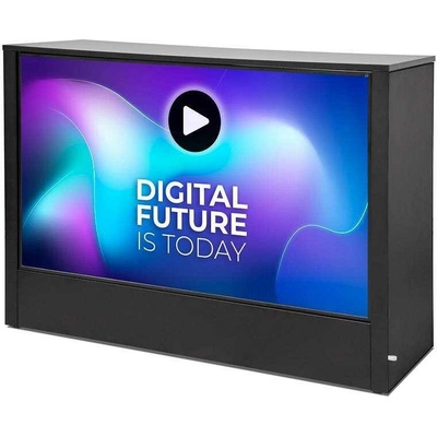 Jansen Display s.r.o. Digitálny promostolík Futuro s monitorom Samsung QM55B na šírku, čierna