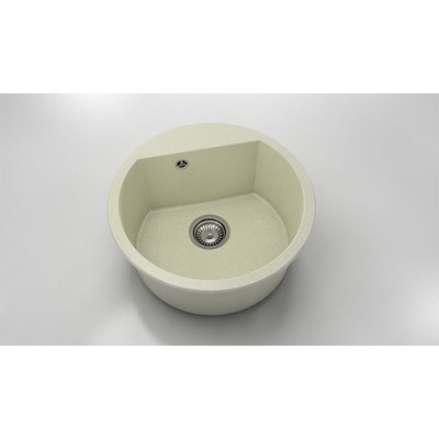 FAT Кръгла мивка Vanguard 223, Granicite, 211 Silver Stone, с включен сифон