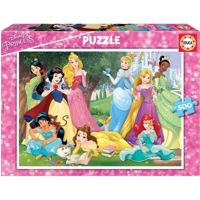 Educa Disney Princess + fix lepidlo 17723 500 dílků