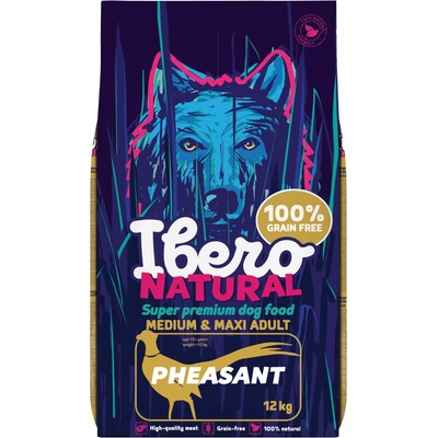 Ibero Grain-free Dog Medium & Maxi Adult Pheasant 12 kg
