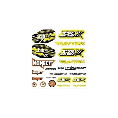FUNTEK Samolepky SBX buggy žluté