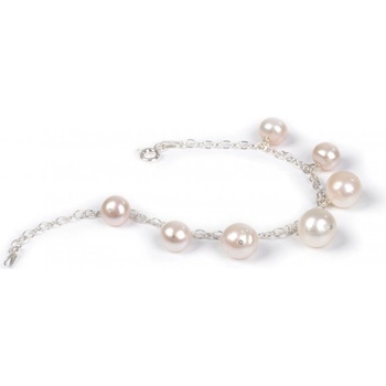 Náramek JwL Jewellery z pravých bílých perel sJL0035