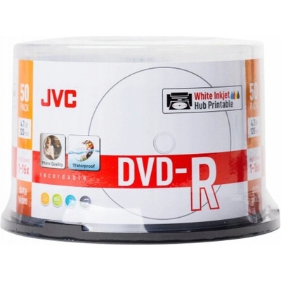 JVC DVD-R 4,7GB 16x printable 50ks (70771BJCK0018) – Hledejceny.cz