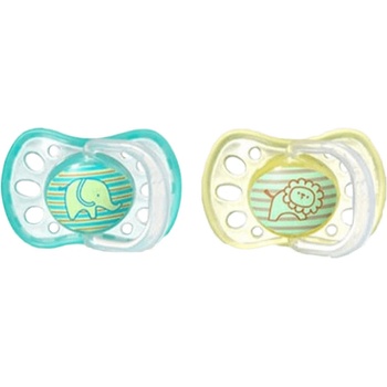 TOMMEE TIPPEE s mäkkým okrajom latex 2ks 6-18m Basic